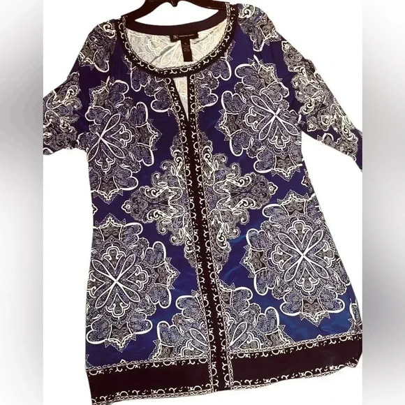 I.N.C beautiful long sleeve shirt dress - Picture 2 of 16